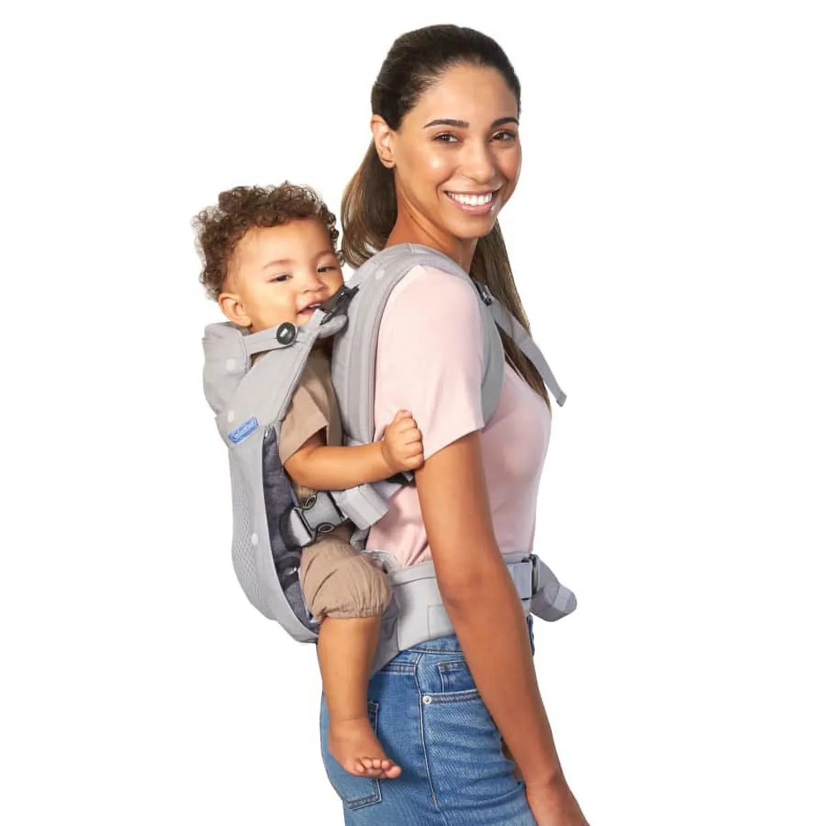 4-Position, Unisex, Baby Gray in-Season-5 Ergonomic 8-40lb, Infantino Layer Carrier,