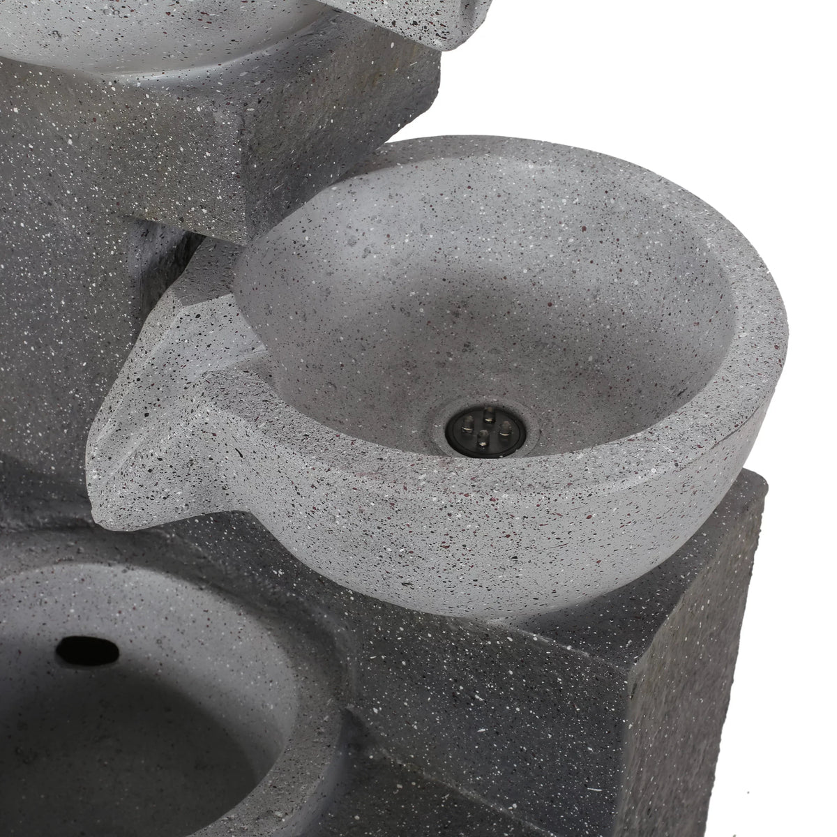Colquitt exterior Tier 3 Multi-Gray Modern Fountain,