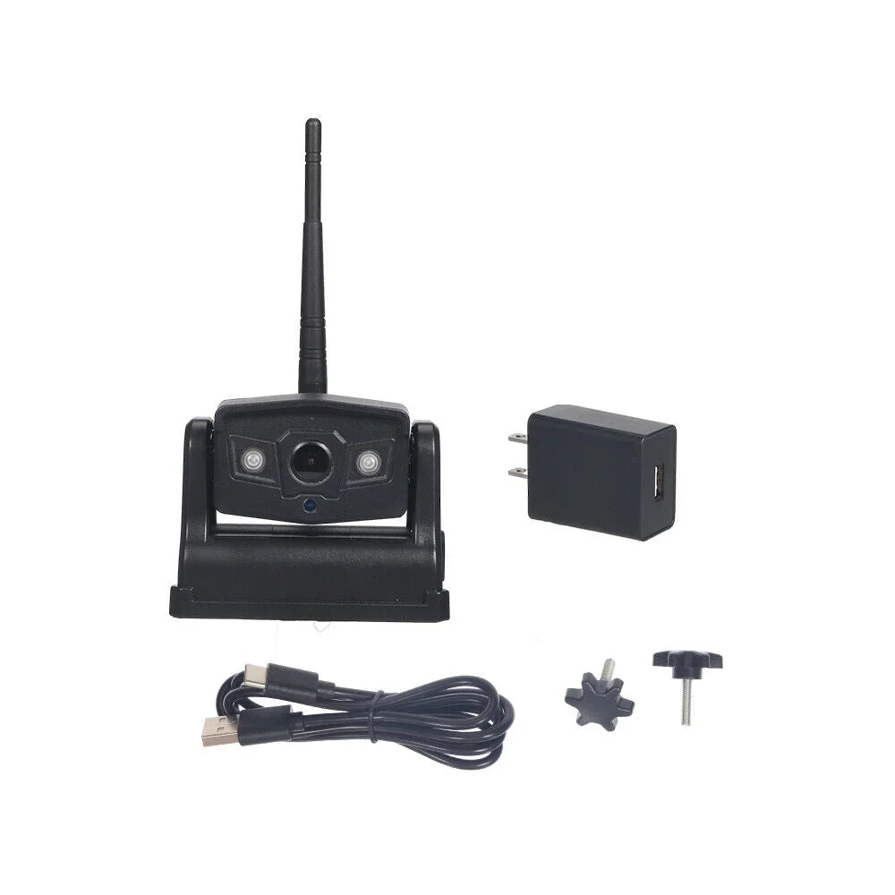 Front/Rear Camera, JLLOM 9600mAh Backup Reliable WiFi Battery, Wireless, View Magnetic