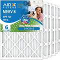 USA Comparable 700 Electrostatic Filter HVAC 8 Furnace Air 14x25x1 Air 6 5 AC by Made FILTERS Filters Premium CLEAN Filter WICKED AIR. MPR FPR MERV AIRX 14x25x1 Pack Pleated Conditioner to &