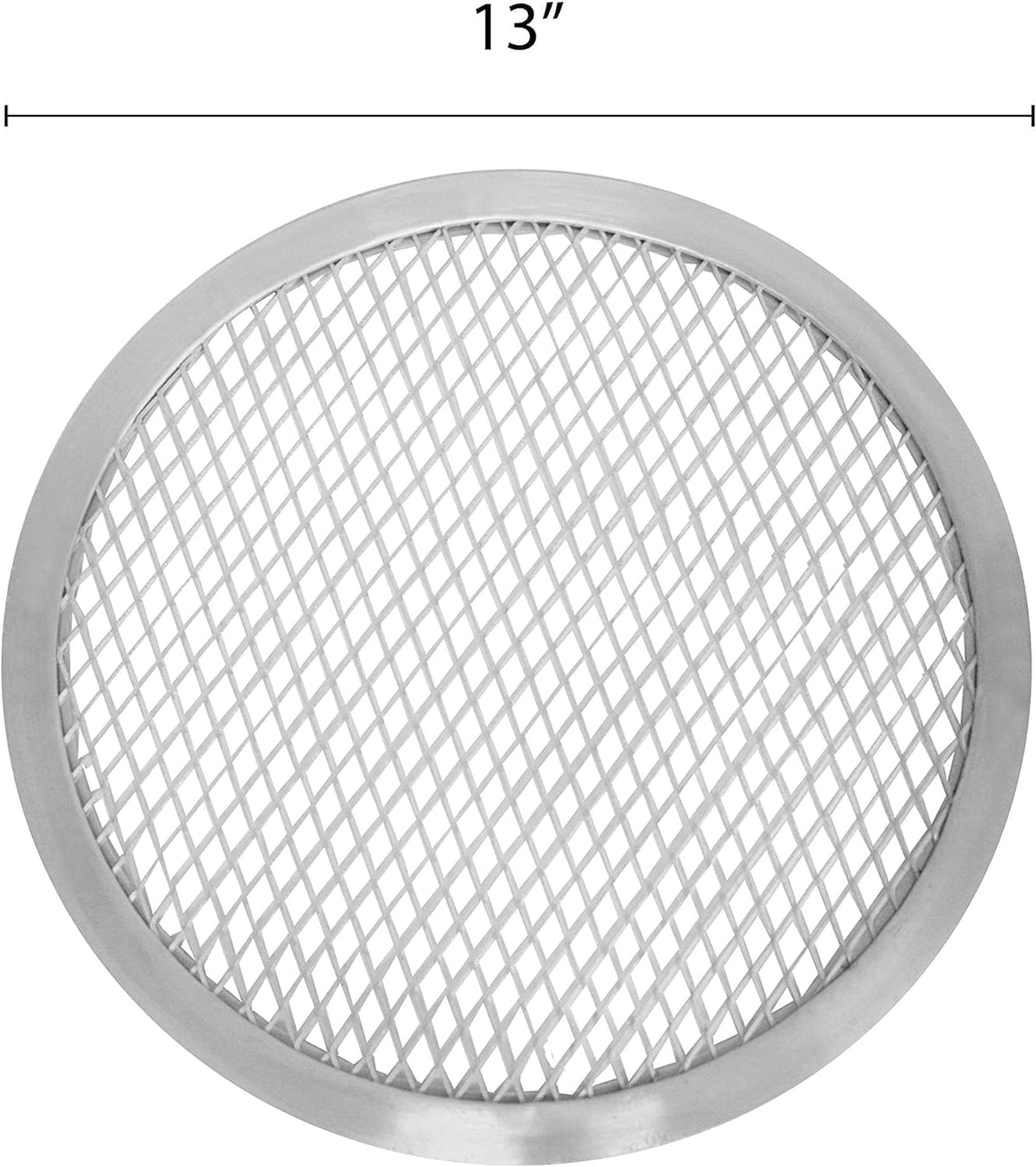 Pizza Pizza 13” Home Restaurants Bakeware Set Tray for Round 2 TrueCraftware- & Screen Round Pizza Pan Pizzeria Seamless Baking Baking Aluminum Kitchen Screen Rim- of Tray