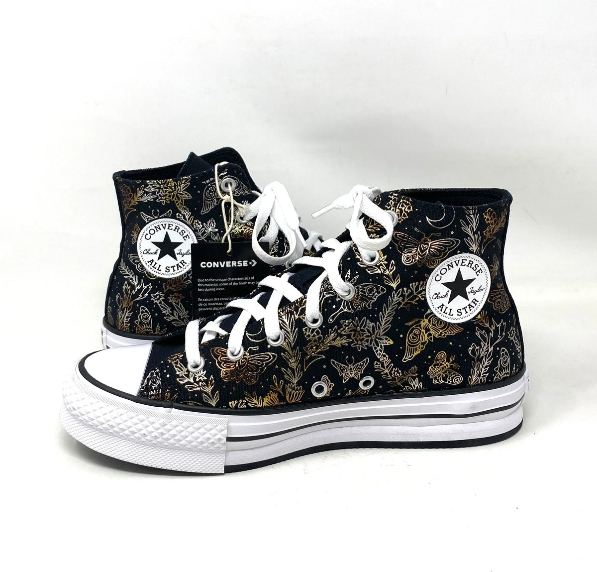Black Kids Lift Top Platform A01511C Women's High Canvas CTAS Sneakers Converse