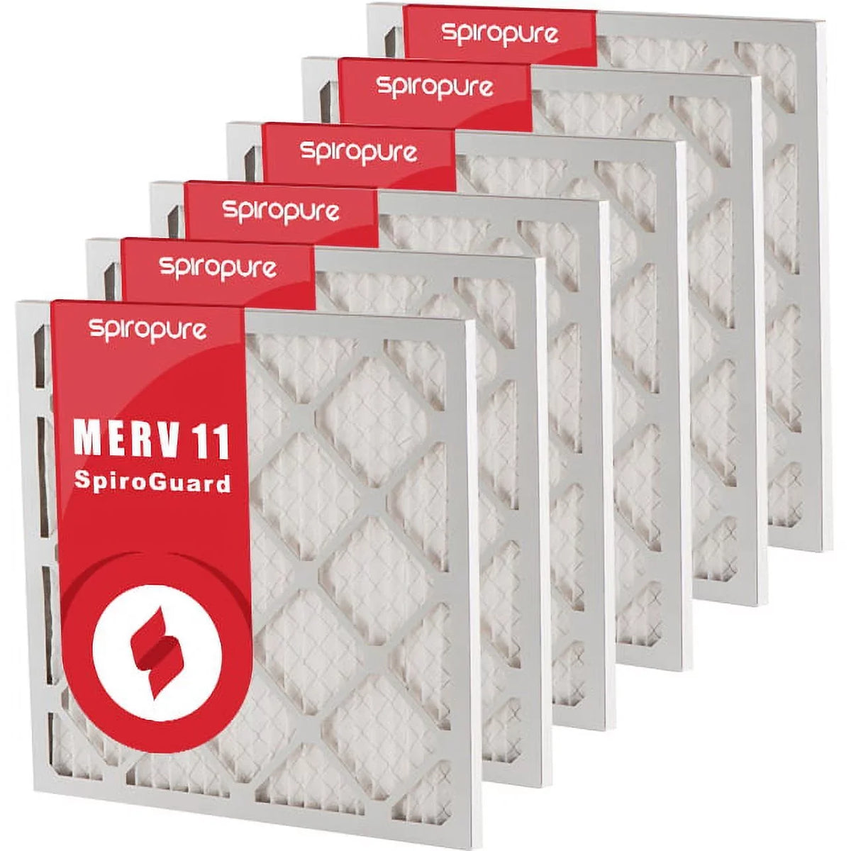 Filters in Filter - 20x23x1 11 Air MERV SpiroPure (6 USA Pleated Pack) Made