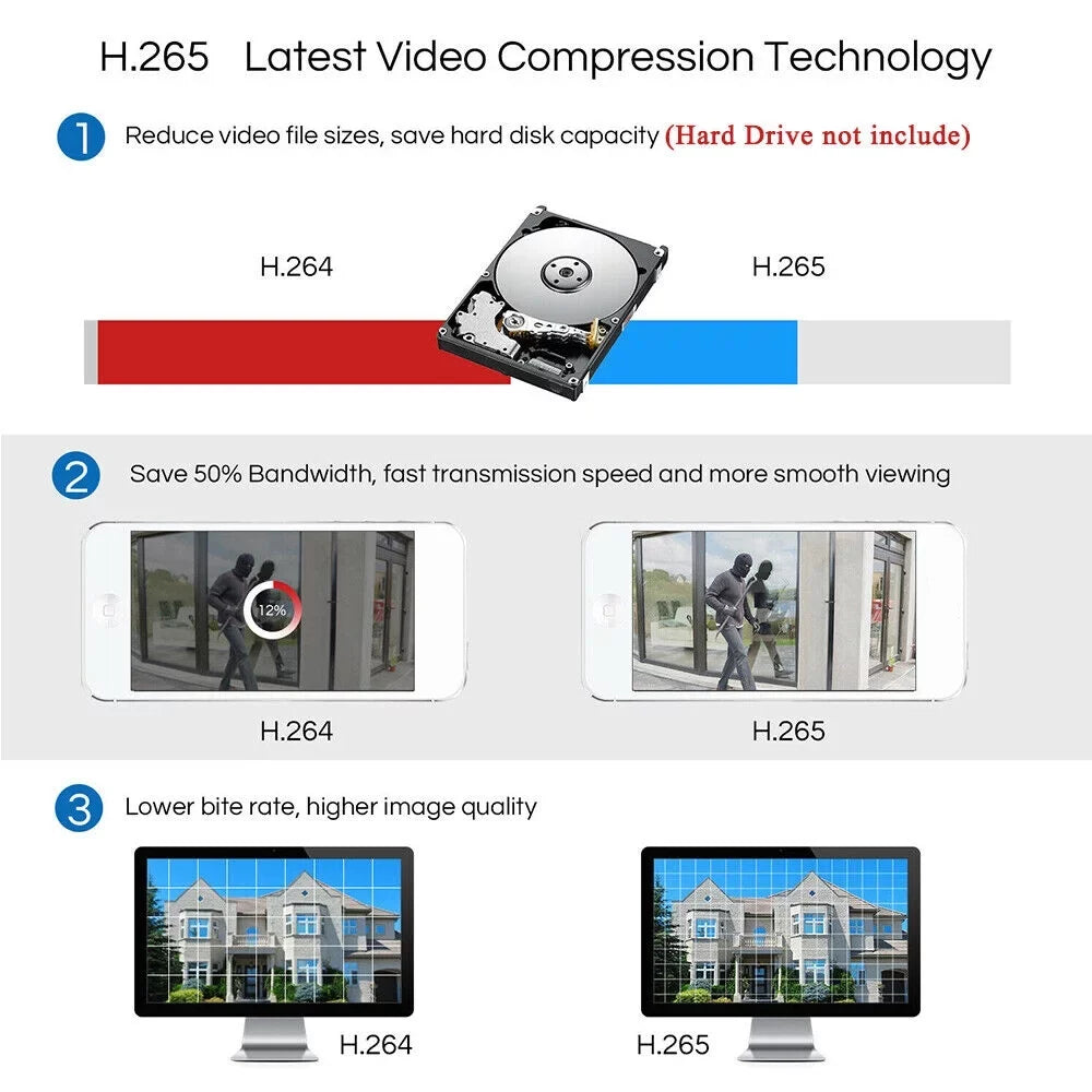 Recorder, 8CH Remote with DVR Recorder KKmoon HD Phone Video Monitoring Digital CCTV 1080P Full