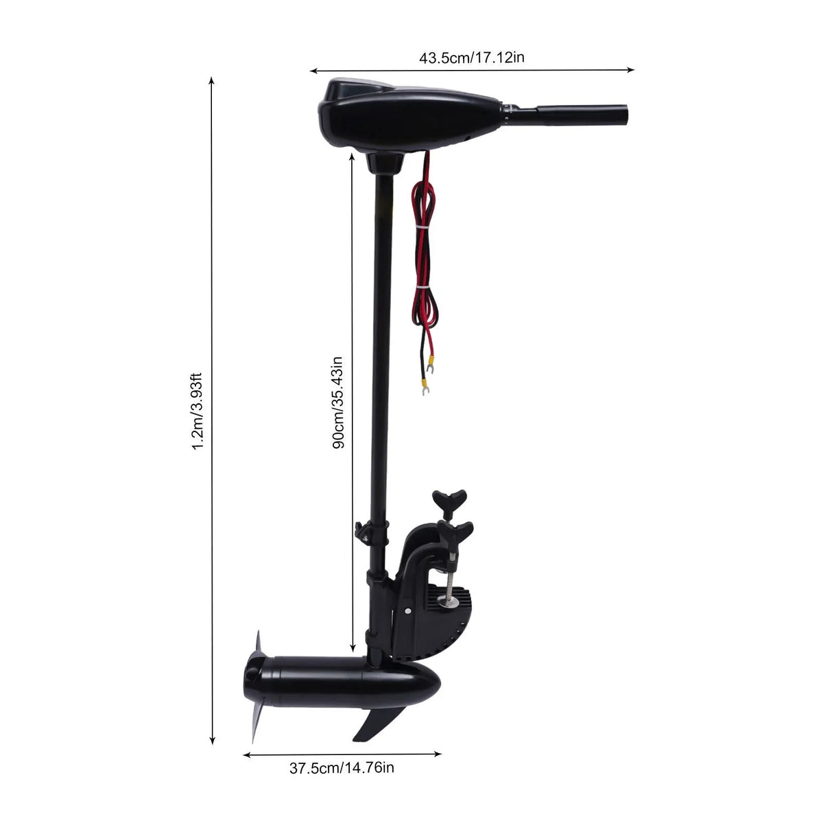 Boat Fishing Electric Trolling 1.2HpThrust Motor 12V Engine 80Lbs Outboard Motor