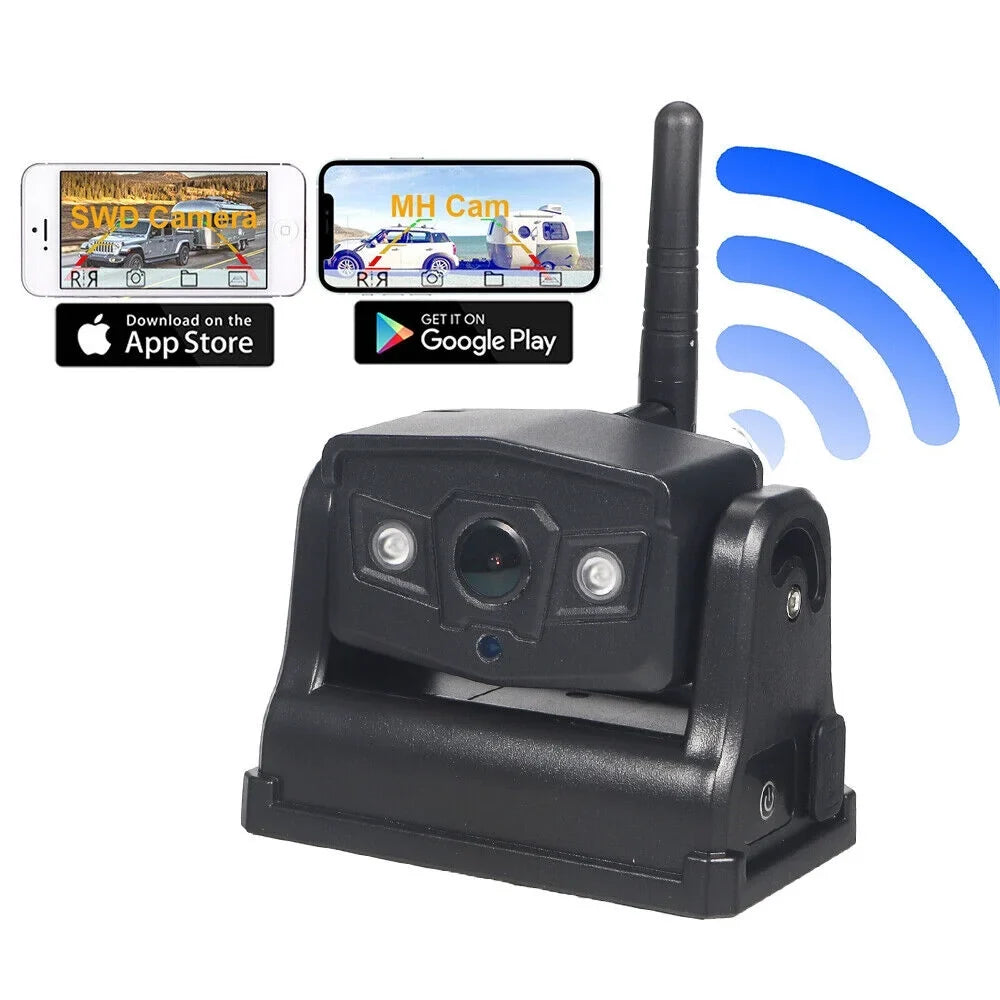 Front/Rear Camera, JLLOM 9600mAh Backup Reliable WiFi Battery, Wireless, View Magnetic