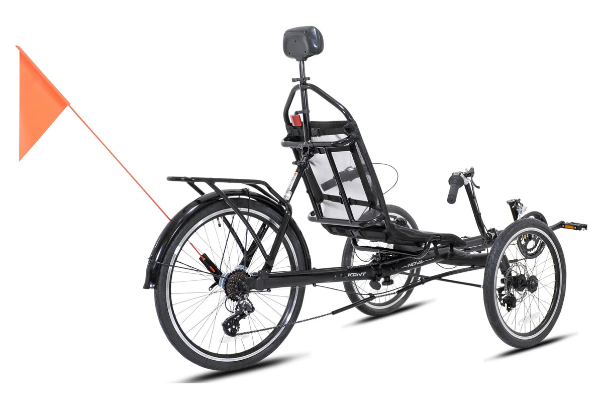 Recumbent Nova Unisex Black 24-inch Bicycles Bike,