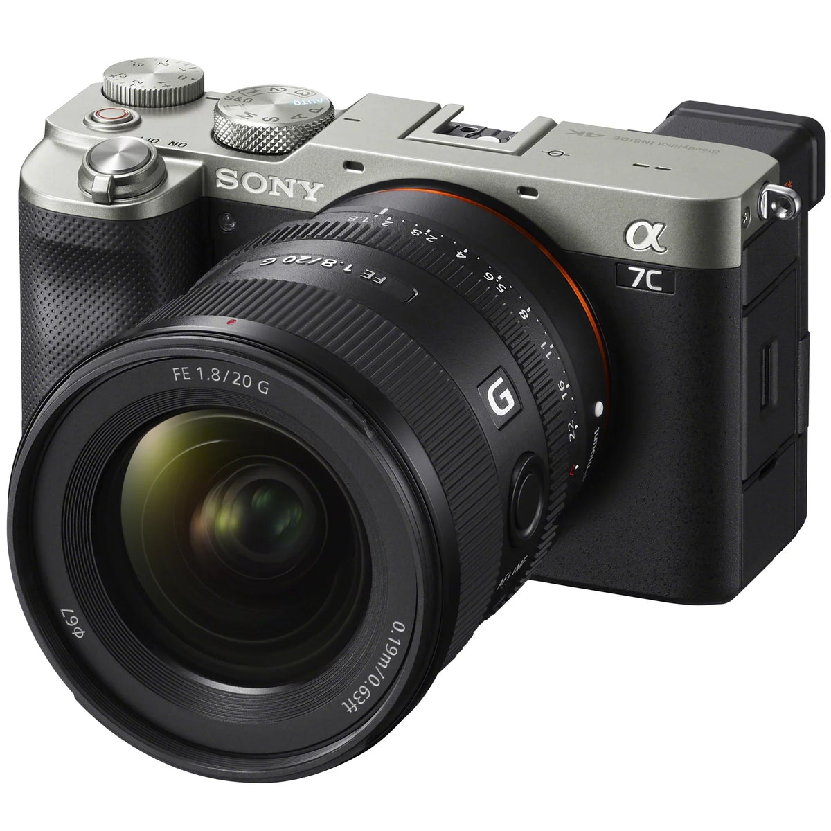 a7C ILCE7C/S Deco FE and Full Backpack Gear F1.8 SEL20F18G Photography Camera Silver with Case Mirrorless , with G Frame Body 20mm Lens Bundle Accessories Software