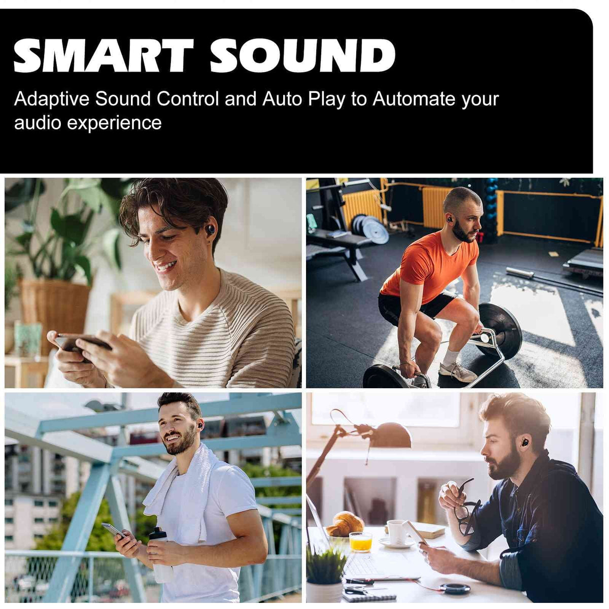 Resistance, Black, Wireless Bluetooth Earbuds liquid Dual Bass 10 Plus with 5.2 Connect, UrbanX Balanced, True Case, Charging IPX5 + Connection, Lenovo Bluetooth Tab 4 Compatible Boost