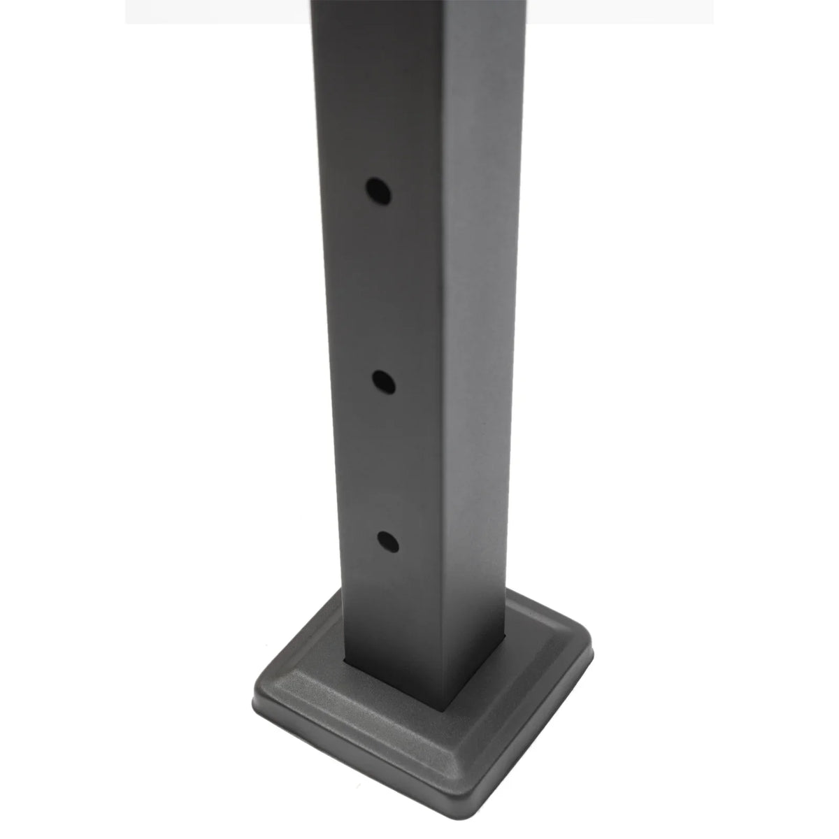 Level Cable Level 36''x2''x2'' Fence Stainless Post for Cable Square Concrete System Deck Two Post Sides Railing Railing Steel Wood Pre-Drilled
