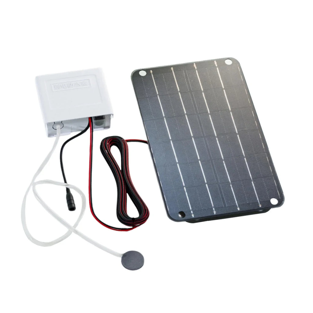 Air Aerator Pump,Aquarium Hydroponics Friendly,6V Solar Powered Silent Colaxi Solar Eco Air Pond Solar Pump for Pump Pond Oxygenator