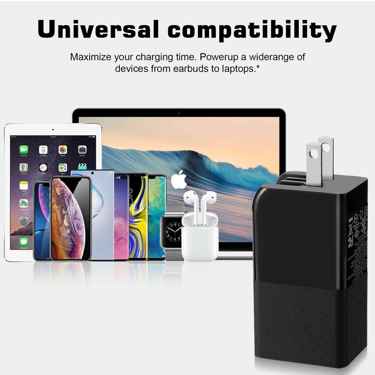 Doogee 65W Charging Pro/S58 MacBook, Galaxy, Ports Compatible with UrbanX Dual 3 Plus/S96 Charger Pixel, Fast USB Steam Pro/S59, USB-C iPhone, S86/S88 Deck with High-Speed Travel &