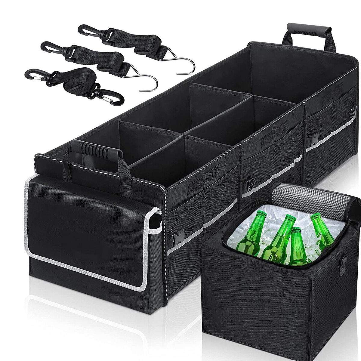 SUV Storage Multi Compartment Trunk Organizer Cargo for Truck US Car Container