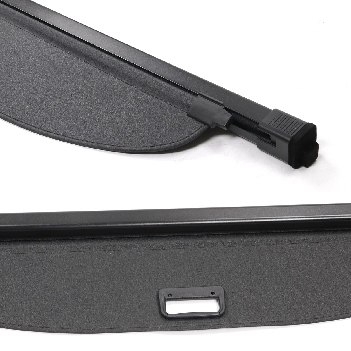 Black Trunk & Rod With Nissan Security All Cargo Rear Security Cover Shield Cover Motorsports Retractable PVC Ikon Rogue 2021-2023 Models Aluminum Compatible