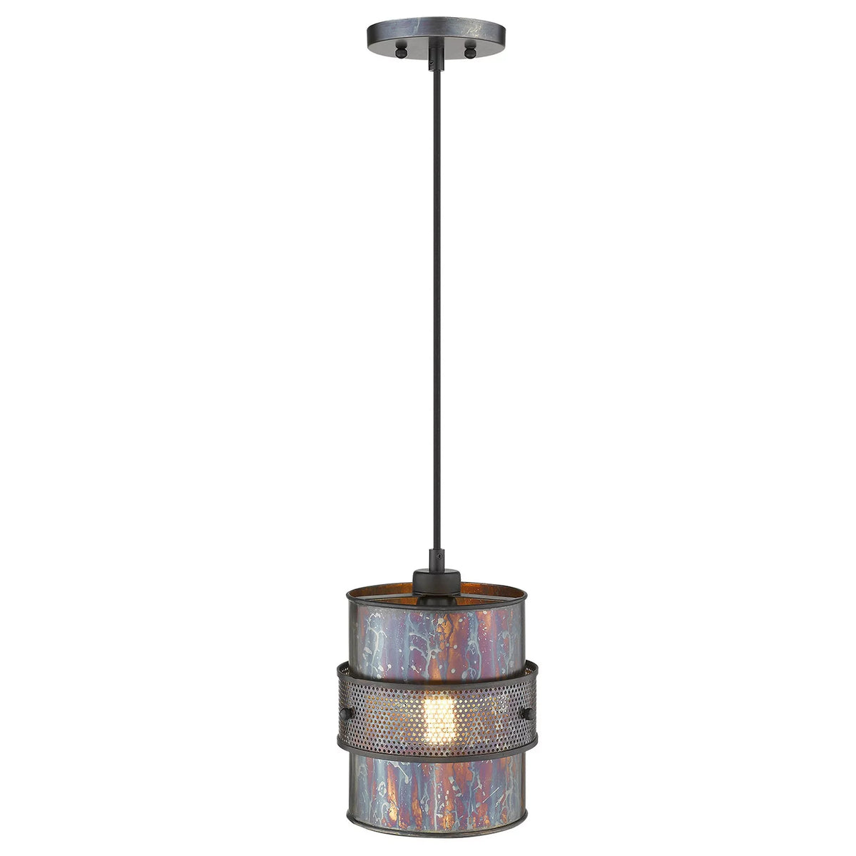 Patina 398260 Bronze x HomeRoots x 8 10.75 in. 8 Pendant Ryker 1-Light