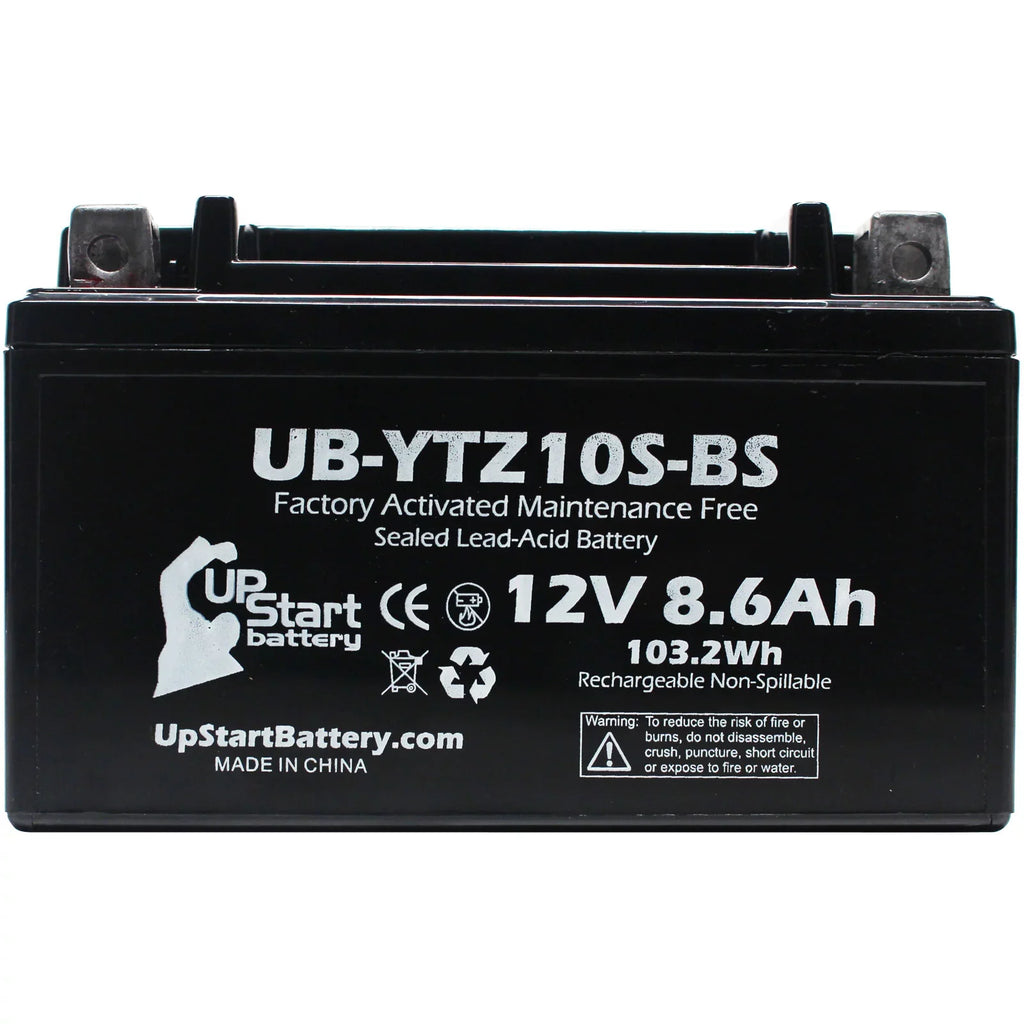 12V, Activated, UB-YTZ10S-BS Battery Battery Yamaha 8.6Ah, 2011 Replacement for Free, 1000CC YZF-R1 Maintenance UpStart Motorcycle 5-Pack Factory -
