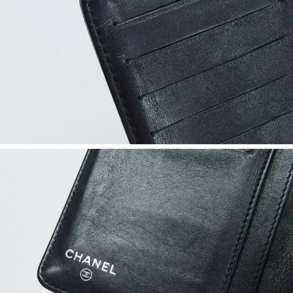 palette camellia makeup (Fair) blue wallet long Pre-Owned bi-fold