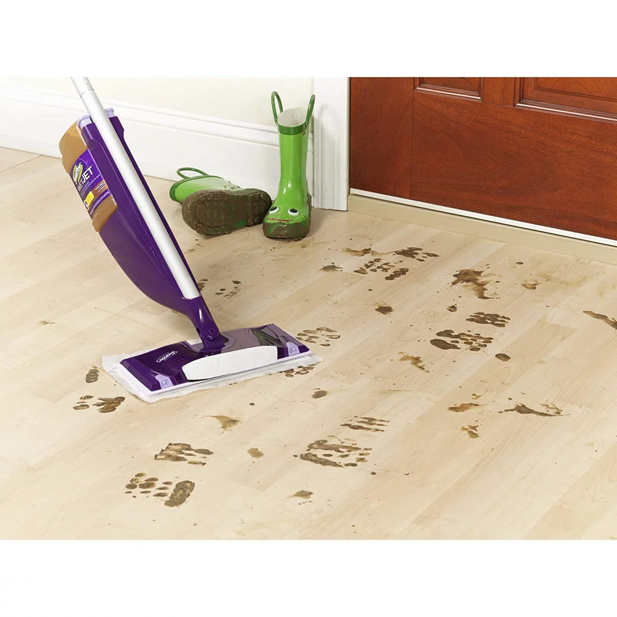 Window 1.25L, Pack of Solution Multi-Purpose Refill Cleaner Swiffer Open Fresh WetJet Scent Floor 6