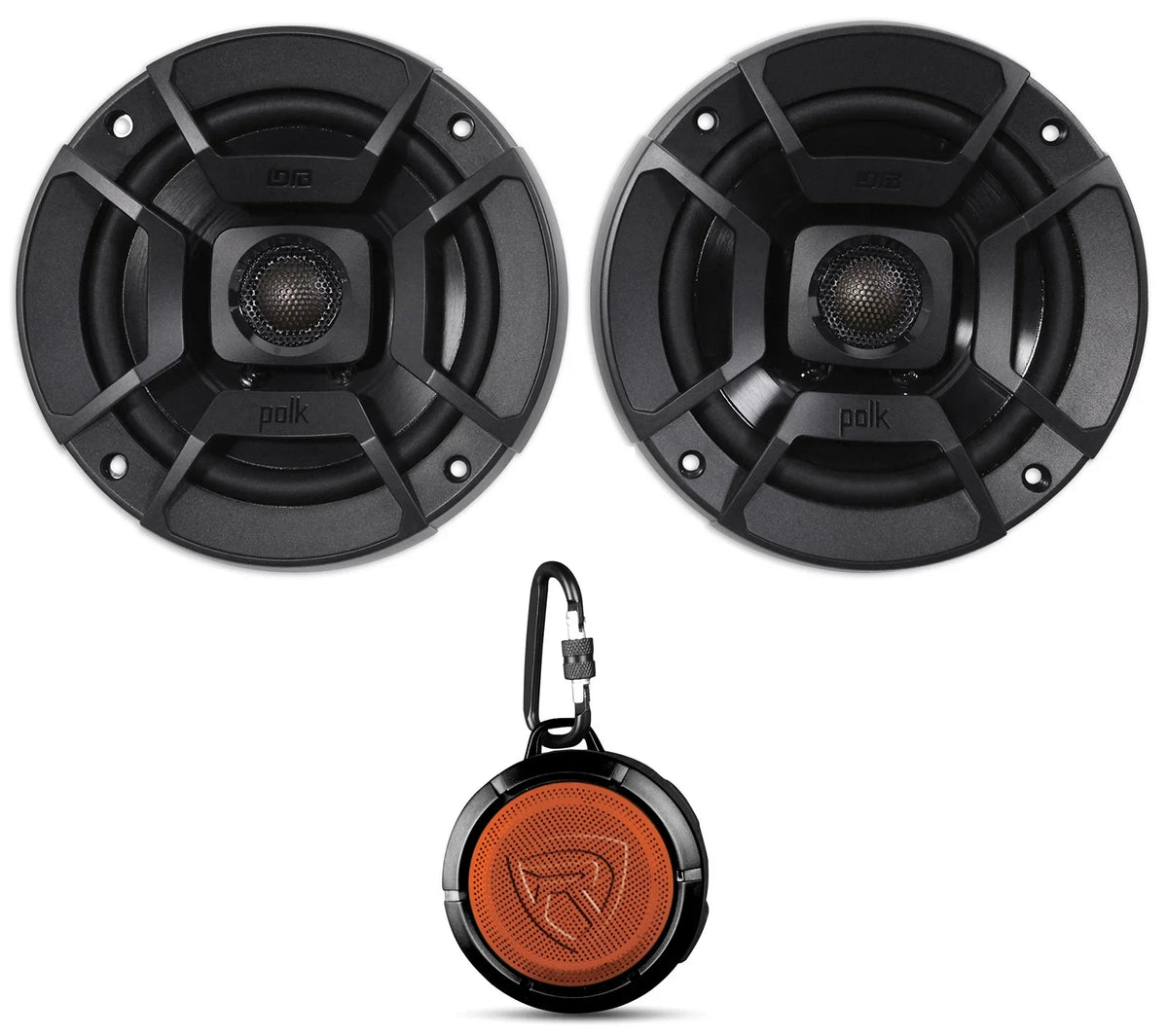 5.25" Polk Audio DB522 Car/Marine/Motorcycle 600w (2) Speakers+Speaker