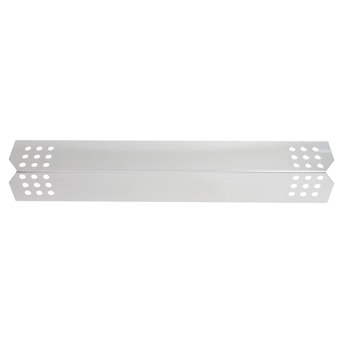 Compatible 4-Pack Grill 97451 Flame Bar, Parts Shield Replacement Burner Heat Tamer, for Barbeque Tent Flavorizer Bar, Steel 16 Number Deflector, Part Plate BBQ 1/8" Cover - Stainless Vaporizer Guard,