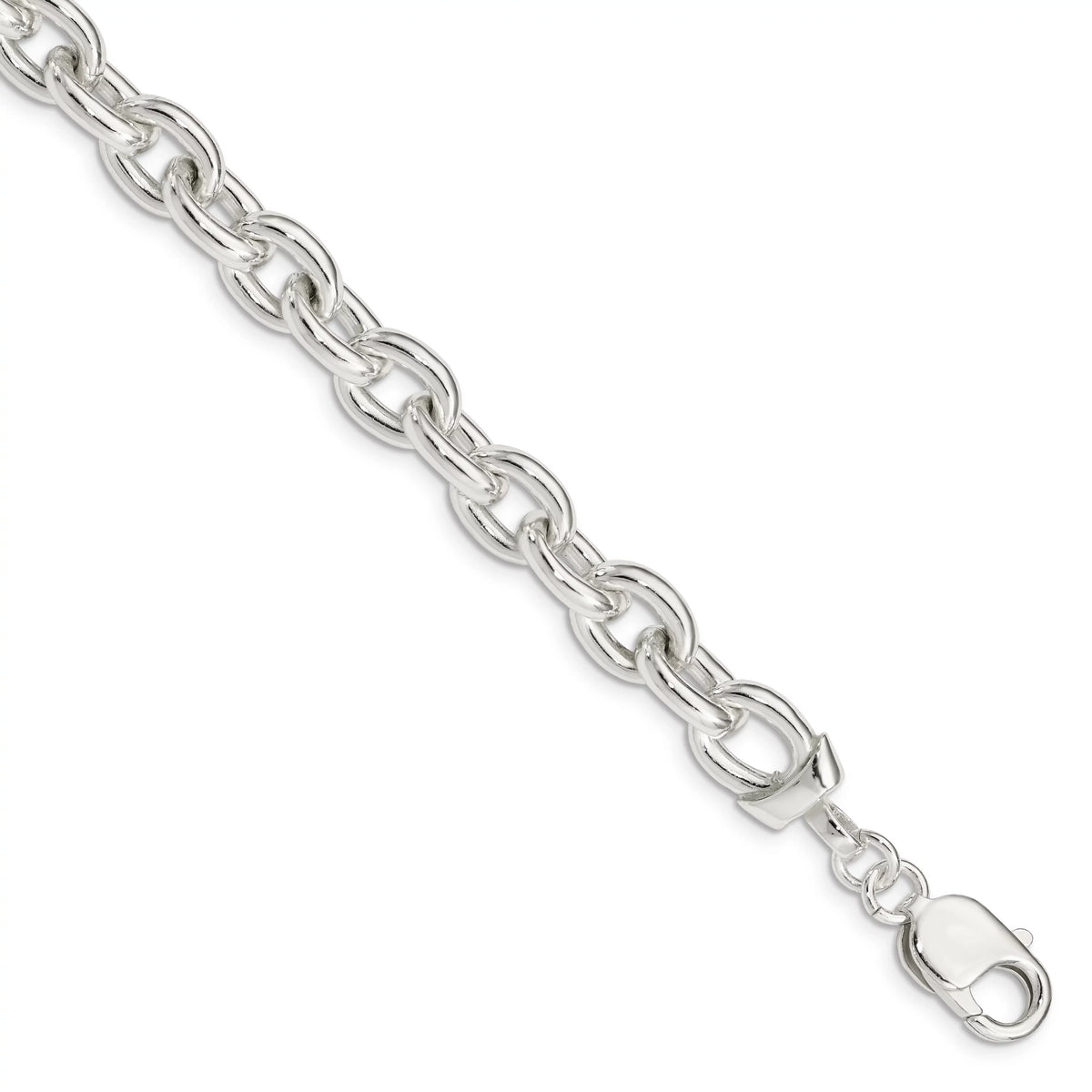 Sterling QG1553 Bracelet Silver Fancy Link