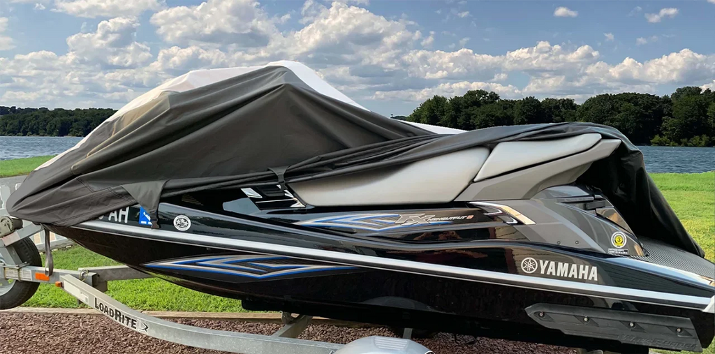 Cover Cover Trailerable PRO HEAVY-DUTY Polaris SUPER 785 1-2 1998 Black/Grey Ski PWC for SLX 1997 1999 Jet Seater JetSki Compatible