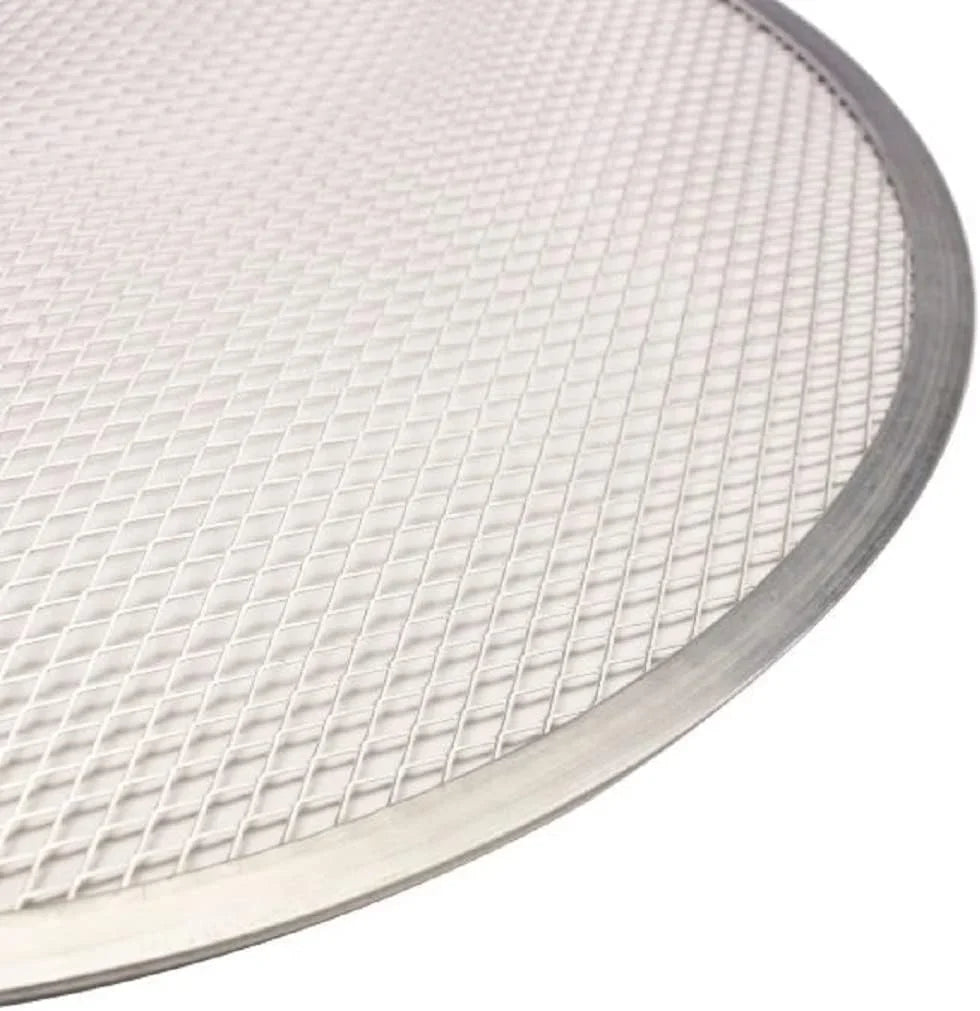 Rim- 2 for Restaurants Pizza & Screen Screen Seamless Round 14” Pan of Home Kitchen Round Pizza Baking Tray Tray Set Pizzeria TrueCraftware- Pizza Bakeware Aluminum Baking