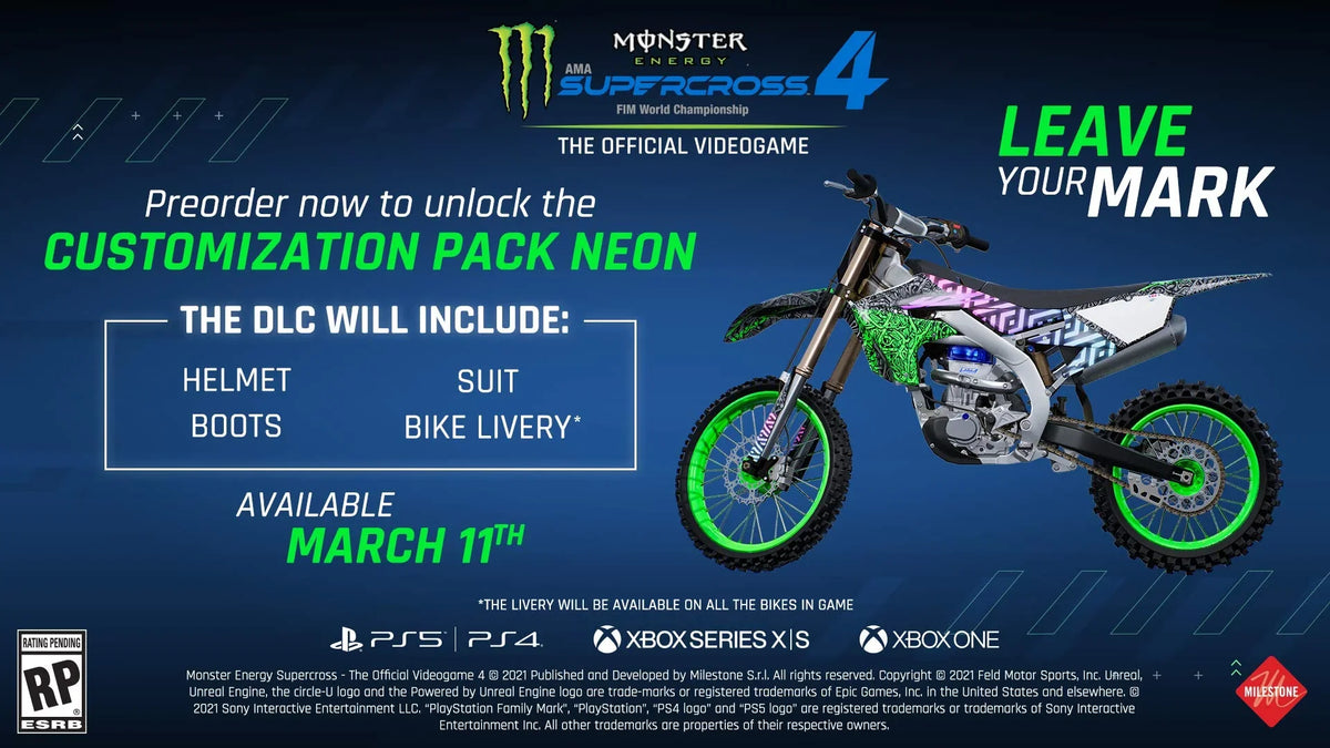 4, PlayStation Energy THQ-Nordic, 5 Monster Supercross