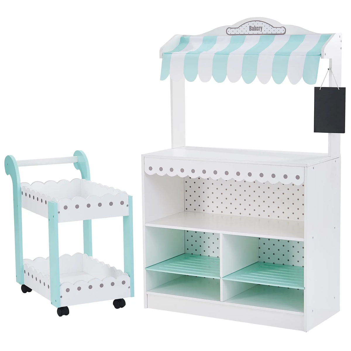 Play Teamson Set My Bakery Wooden and Kids Cart Shop Dream Pastry