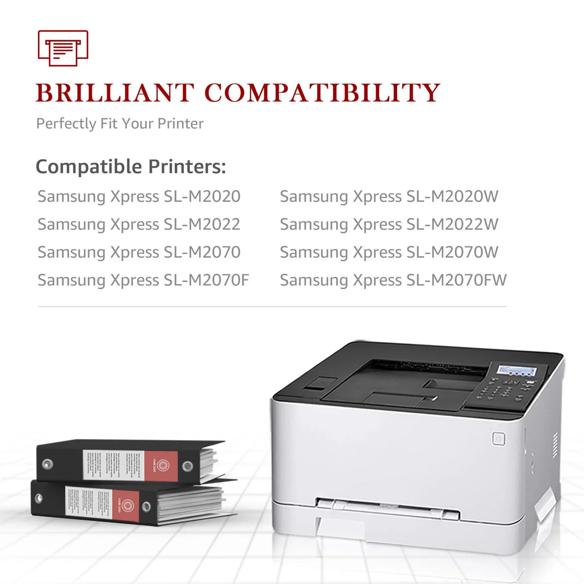(Black) Compatible Tonerkingdom 111S for 4-Pack M2070W M2070FW Xpress Toner Laser M2020W Ink Printer Replacement MLT-D111S Work with