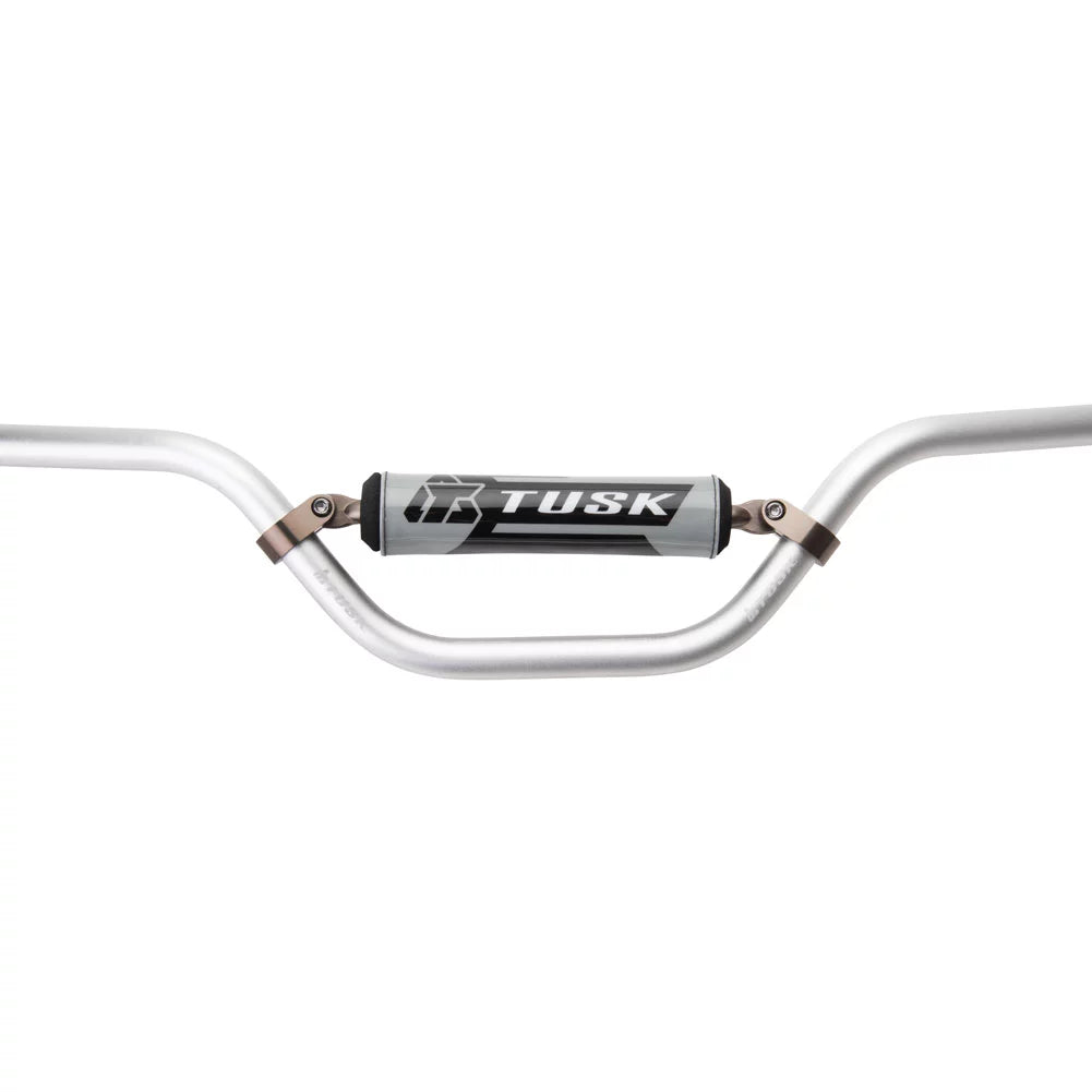Tusk 1997 LEM For CR3 Bend Silver 7/8" RM T-10 Aluminum Mini Handlebar