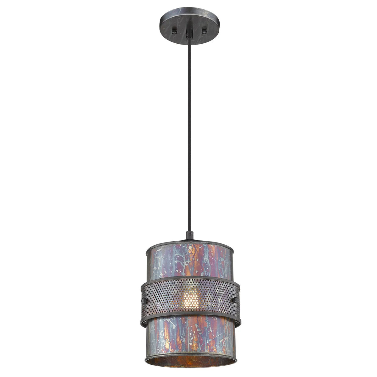 Patina 398260 Bronze x HomeRoots x 8 10.75 in. 8 Pendant Ryker 1-Light