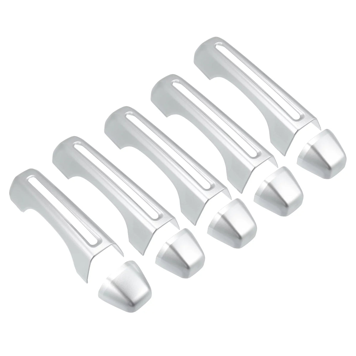 & Tailgate 4 Door Handle 2018-2021 Trim Handle Wrangler Silver Cover Kit JLU JL 2 for Cover and Tone Doors Jeep