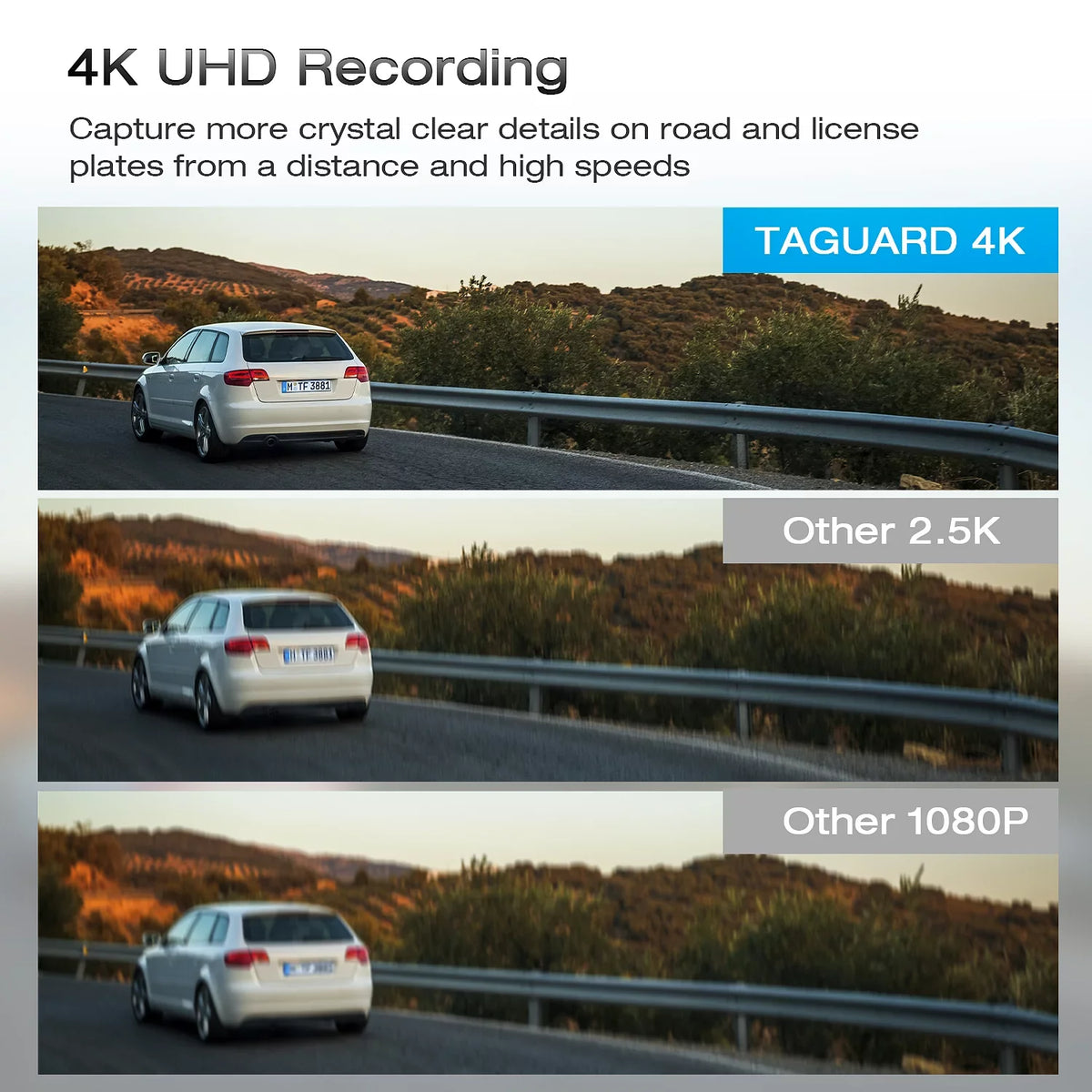 TOGUARD Night 4K Dual Touch with Screen Mirror Super Rear View Vision Dash GPS, Camera, 12" Sensor Cam, Assist, Cam, Mirror Parking Dash