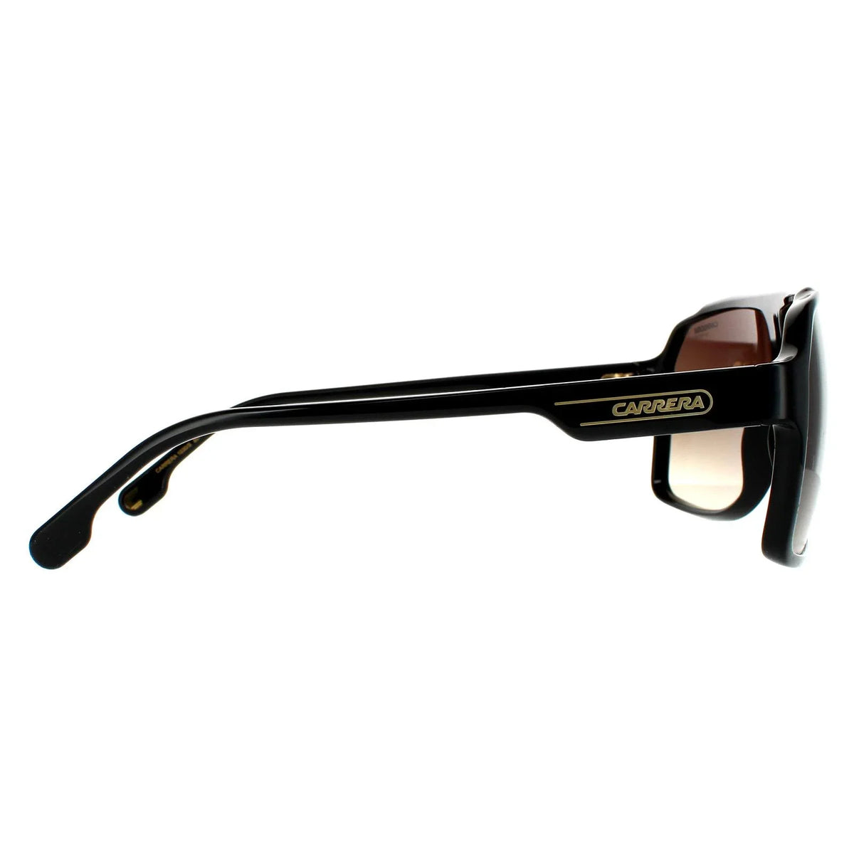 1030/S Sunglasses, Carrera 62mm, Black/Gray Rectangular Shaded, 11mm Men's