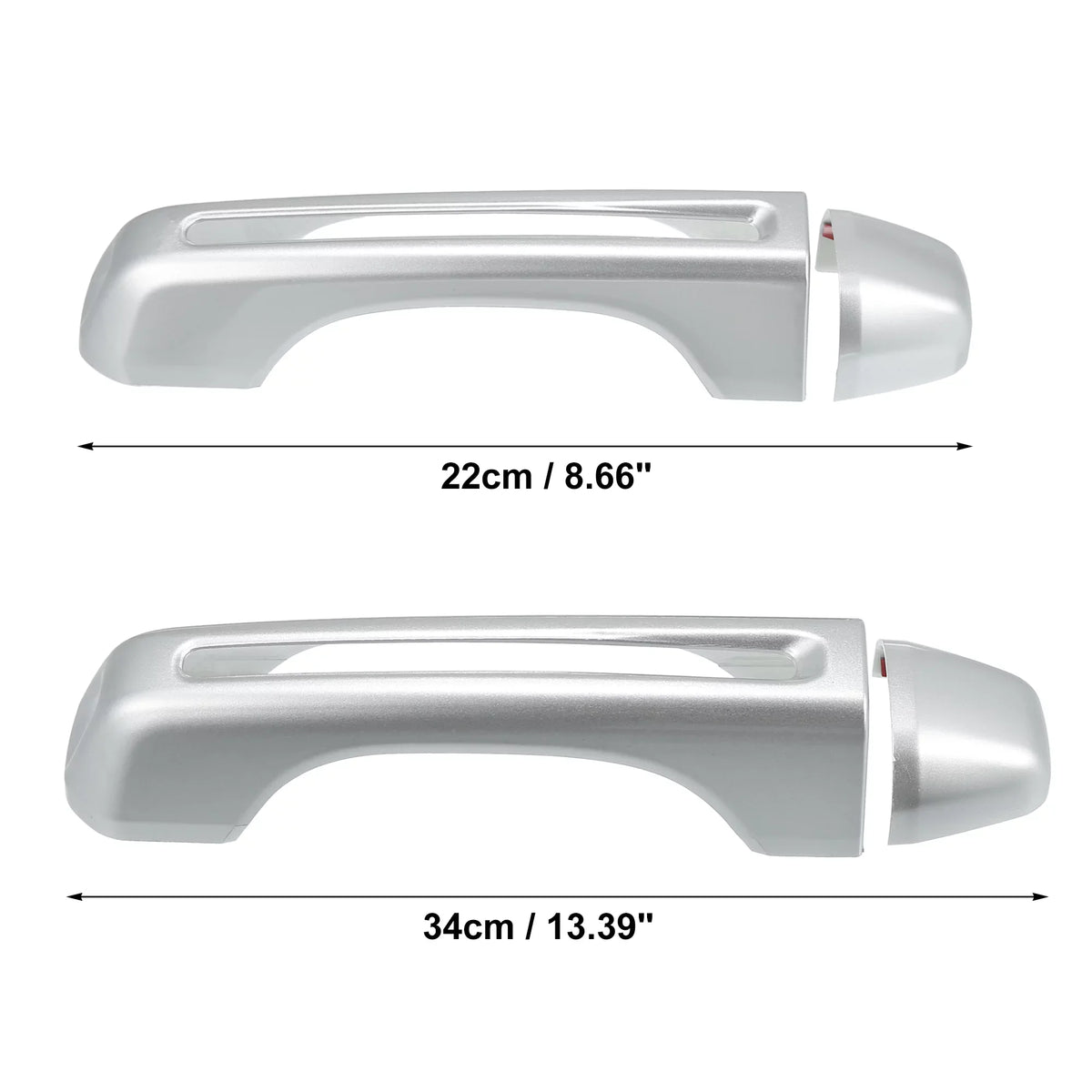 & Tailgate 4 Door Handle 2018-2021 Trim Handle Wrangler Silver Cover Kit JLU JL 2 for Cover and Tone Doors Jeep