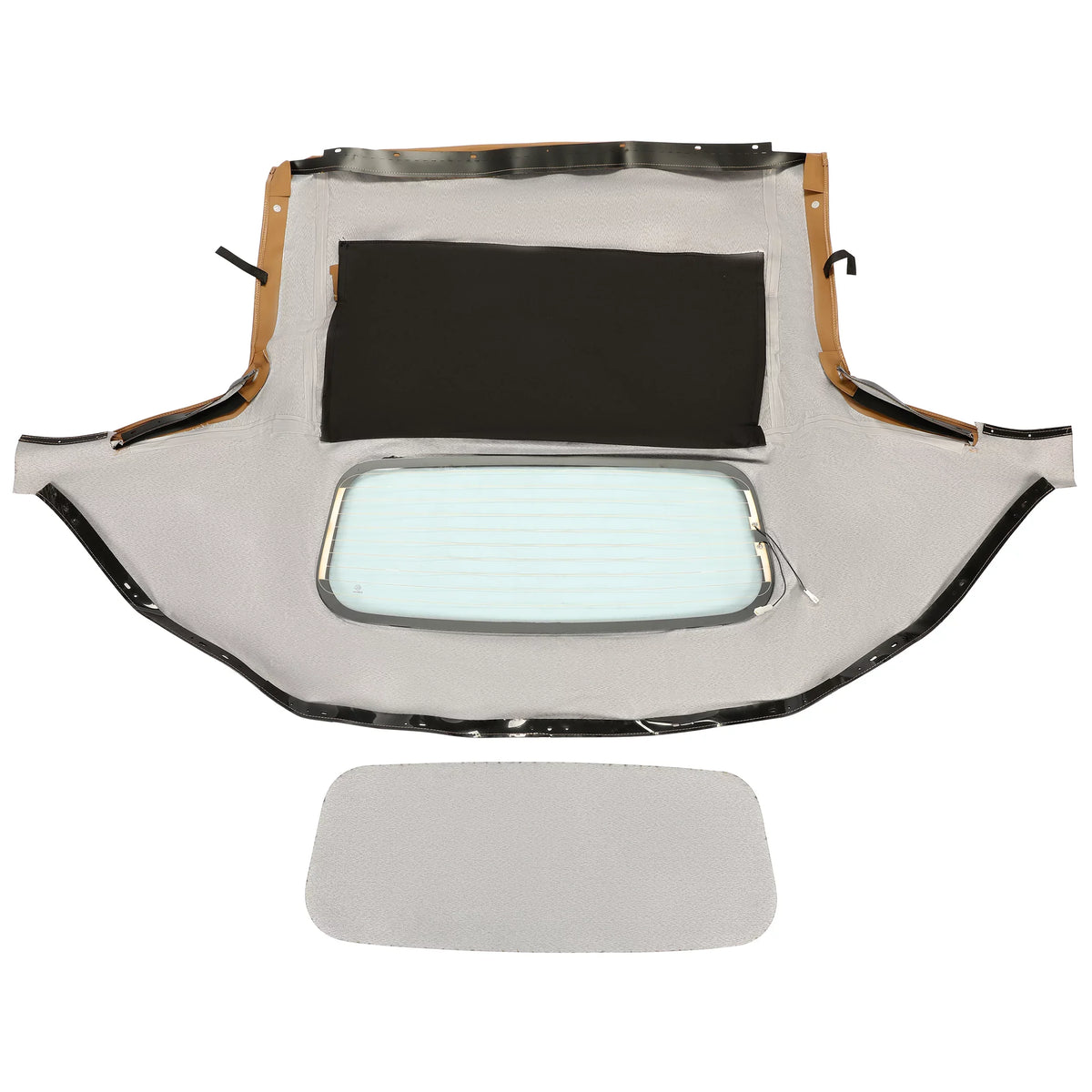 Mazda Glass Soft with Kojem Top Heated Convertible Tan 1990-2005 Vinyl for Miata Window Sailcloth