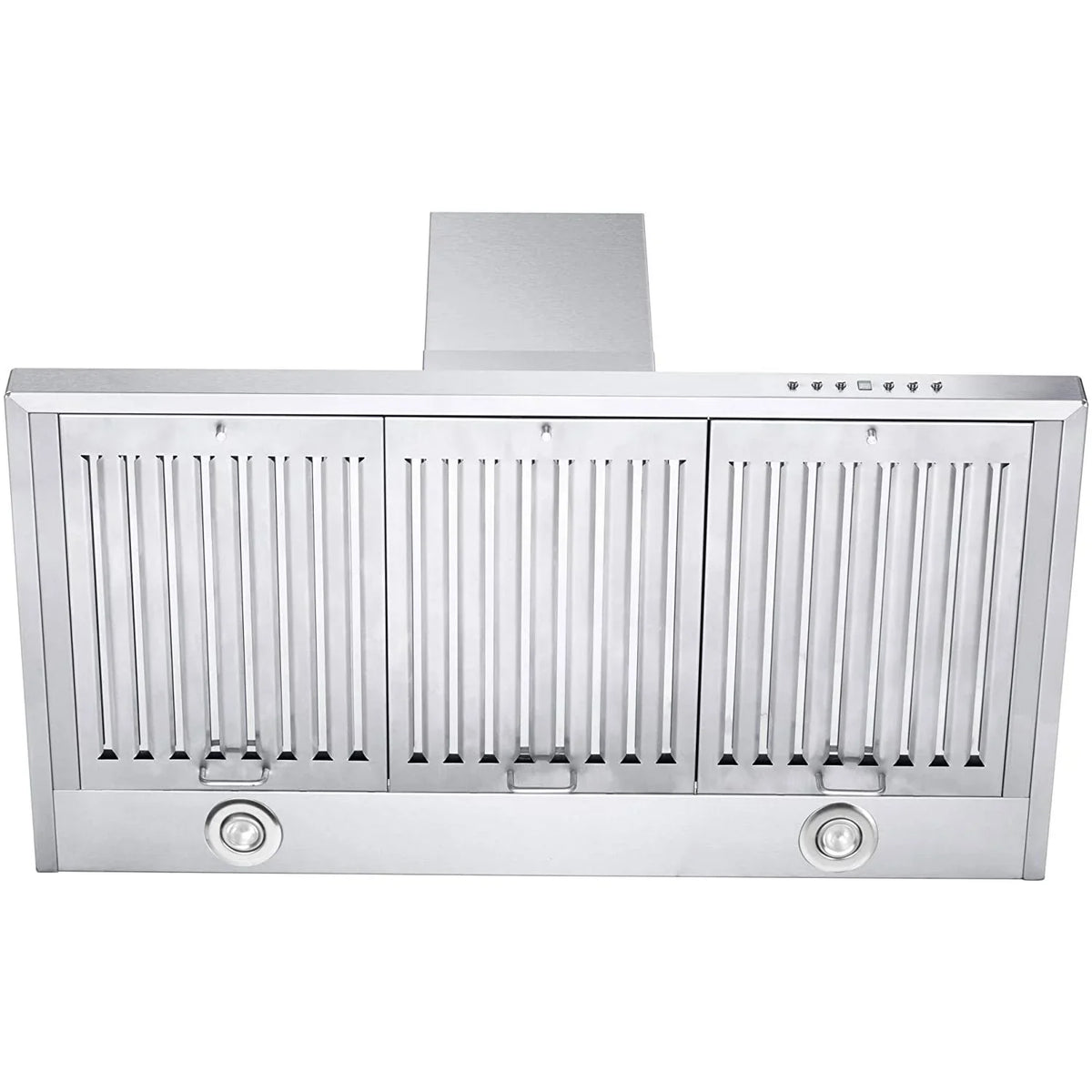 Steel Range KB-48 Fans, and 4 Molding Stainless ZLINE Mounted Ductless Hood LED 48 Wall CFM 400 Speed Lights with Crown Inch Exhaust