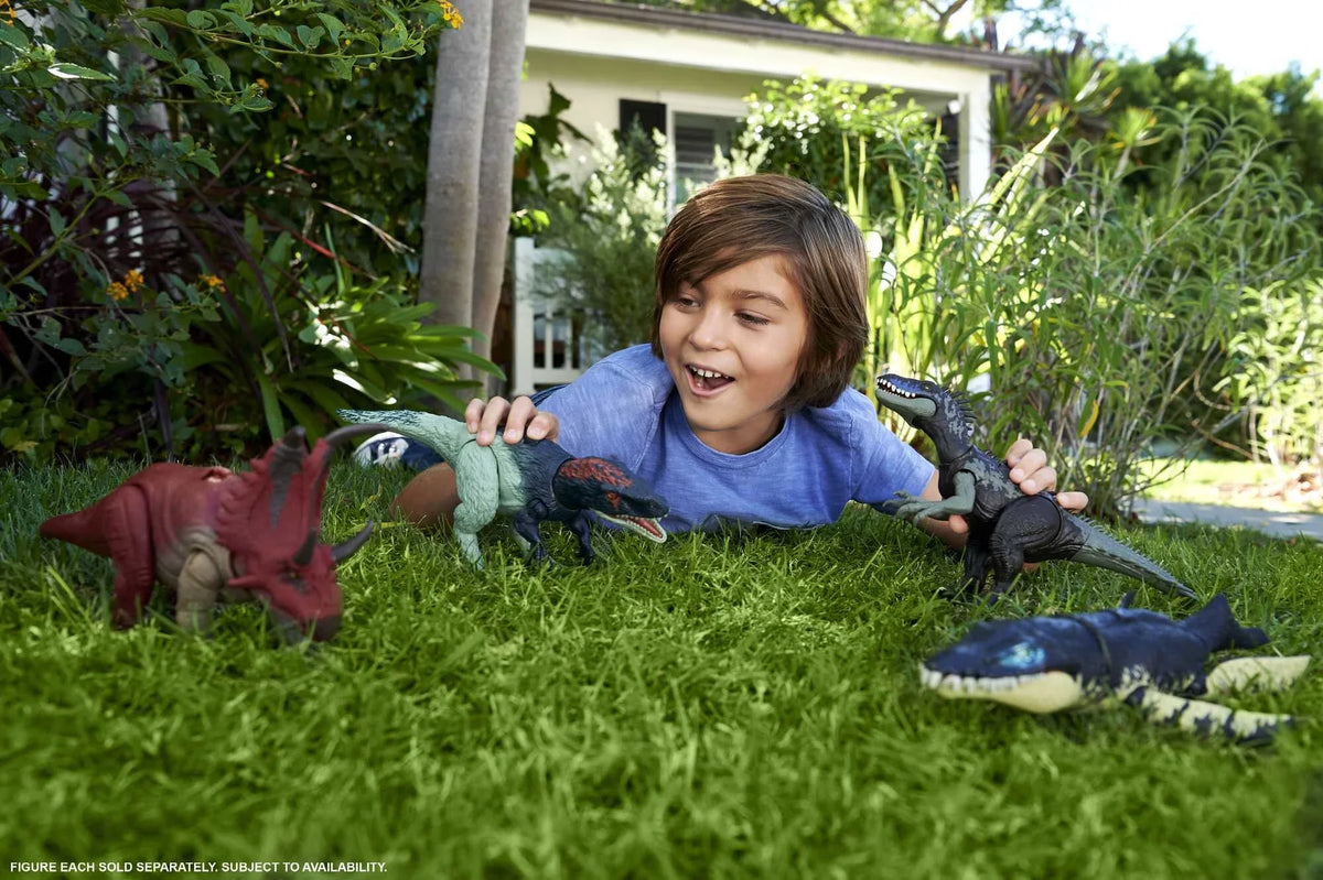 Action Jurassic Diabloceratops Wild & Dominion Roar Toy, Figure World Dinosaur Motion Sound