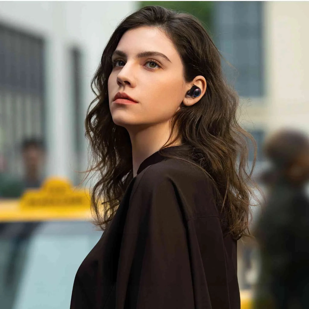 Connection, Lenovo Bluetooth UrbanX Case, Bluetooth liquid Bass IPX5 True (HD) Tab Boost Dual Resistance, Earbuds + M8 Connect, Balanced, Wireless Charging 5.2 with Compatible Black,