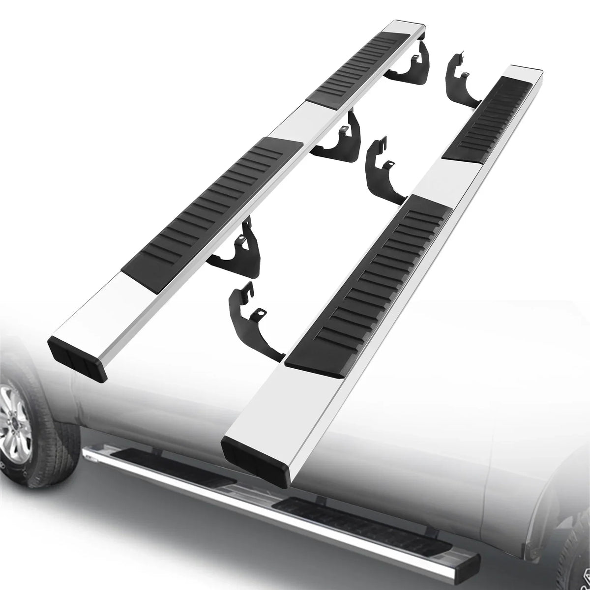 2019-2024 Aluminum Crew Classic) Nerf Polished Boards Side 6 Custom Ram New Dodge Running 1500 Step Cab Inch Fit Not 2019-2023 bar ONINE Ram (Do Fit Body 1500 Chrome