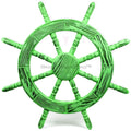 Nautical Decor Junky International Exclusive Maritime Beautiful Pine | Wheel Decor Rustic Wall Green) Ship Handcrafted Inches, (48 Nagina Antique Wall