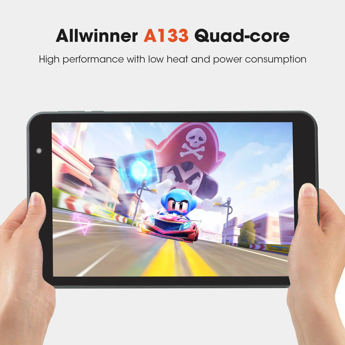 WiFi, Tablets Camera, IPS Processor 1280x800 inch with Quad-Core Tablet 4(3+1)GB Tablet 8 Bluetooth5.0(Black) 32GB Display, PC 13 RAM Dual weelikeit with Android ROM,