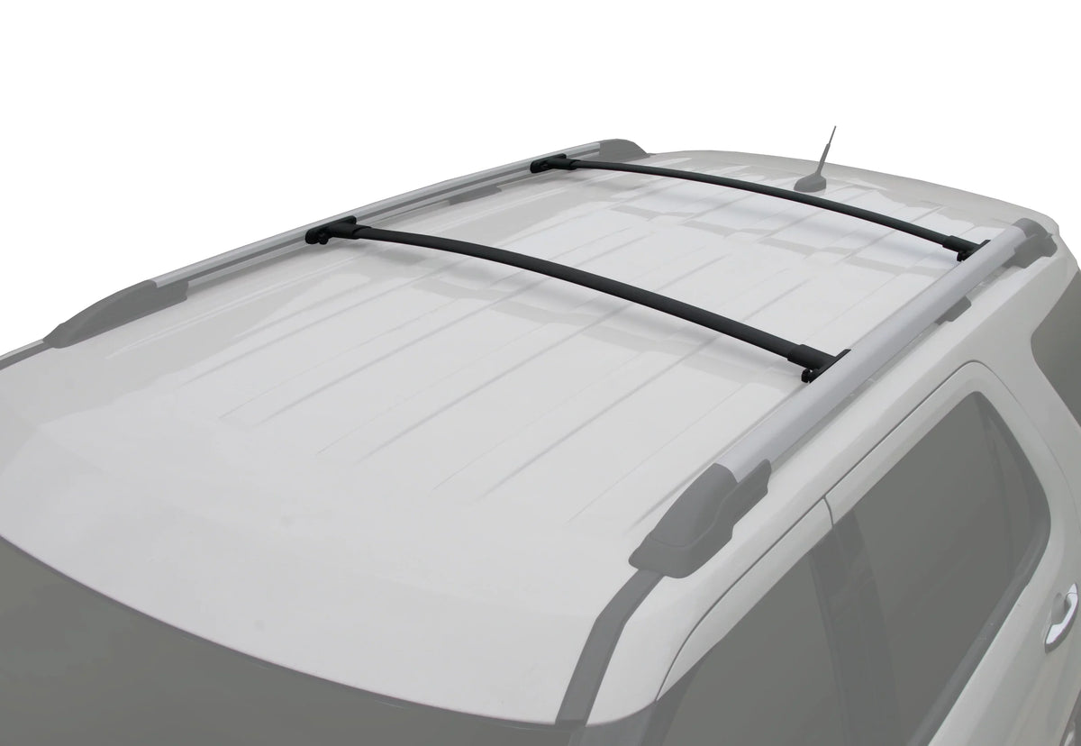 of Rack Aluminum 2011-2015 Set Roof Top Black 2pcs, Rack Crossbars a Explorer for Cargo Replacement BRIGHTLINES