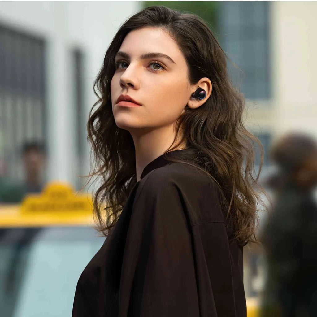 Resistance, Black, Wireless Bluetooth Earbuds liquid Dual Bass 10 Plus with 5.2 Connect, UrbanX Balanced, True Case, Charging IPX5 + Connection, Lenovo Bluetooth Tab 4 Compatible Boost