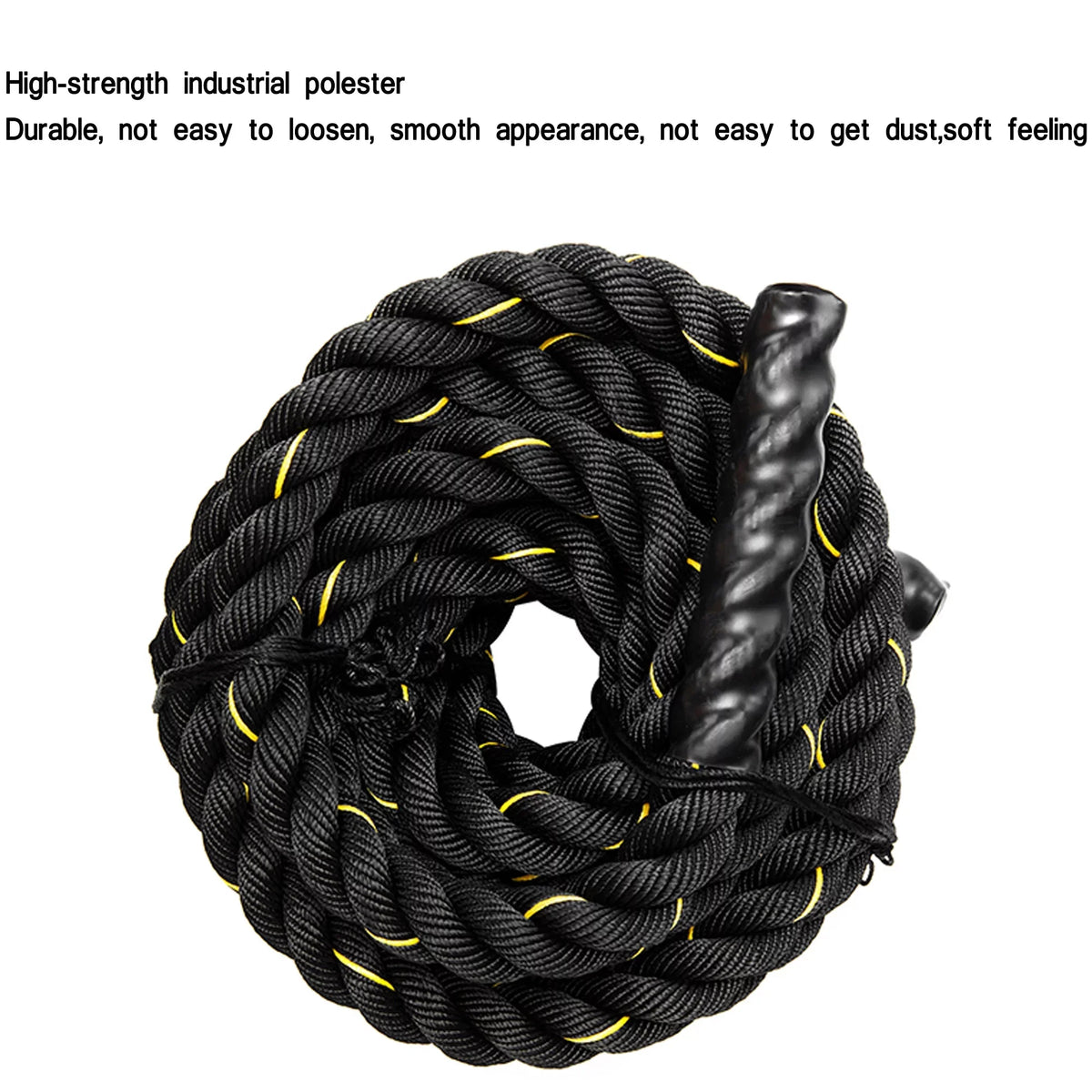 NK Training Weight 49.2ft Training, Rope: & Strength Ropes Undulation Heavy Length, Cardio, Conditioning Heavy Polydac Battle - Gym Training 1.5'' & width Cross