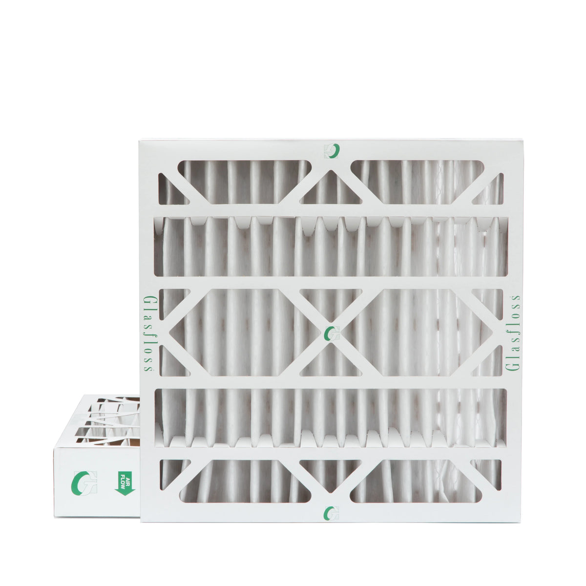 10 Air 3-3/4 Actual of 19-1/2 4" x Pleated by x Inch 20x20x4 Glasfloss. Pack Filters MERV 19-1/2 dimension: 2