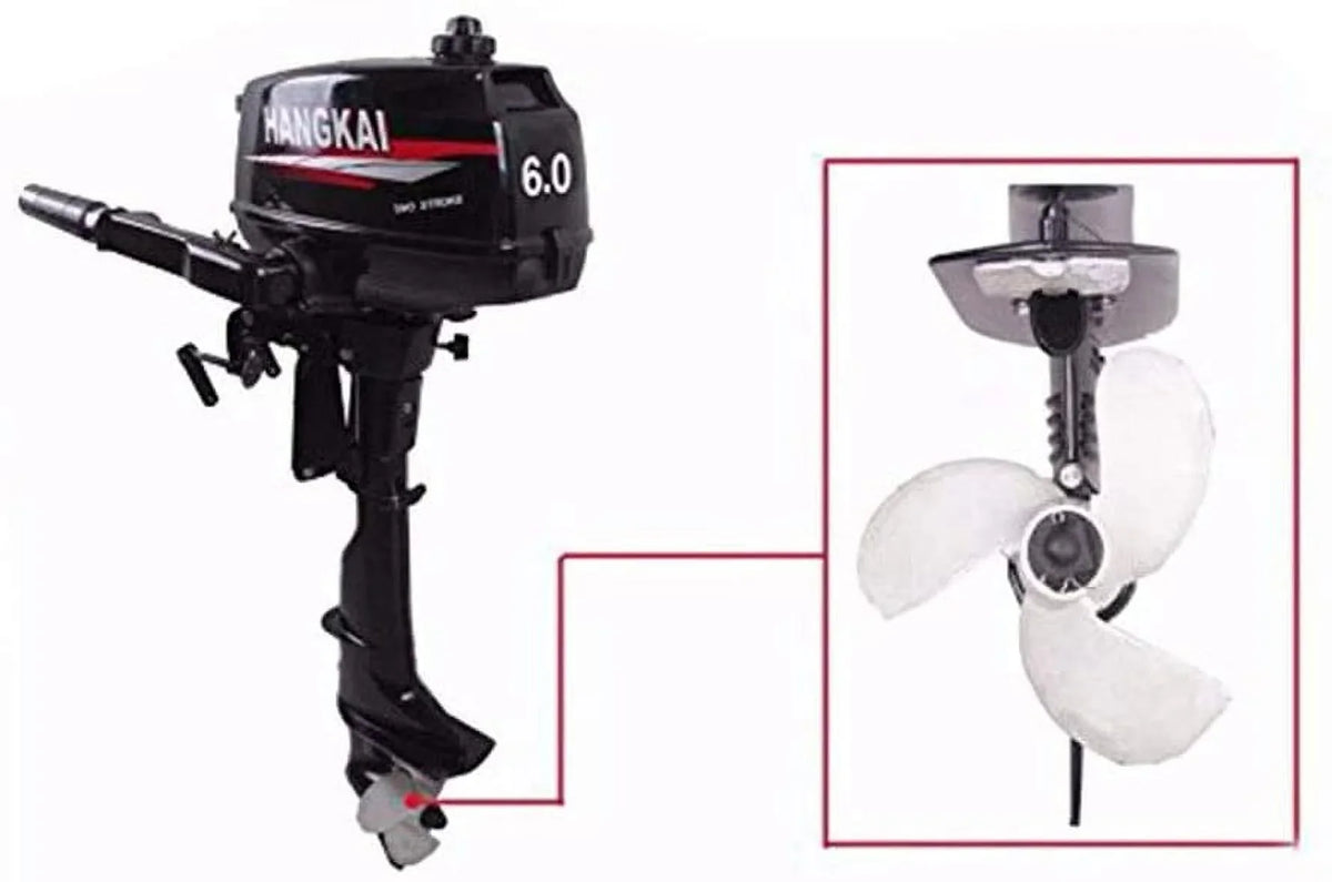 CDI Boat Fishing Inflatable Durable Cast liquid System Moto Cooling 6HP 2-Stroke Construction Outboard Aluminum Engine FETCOI