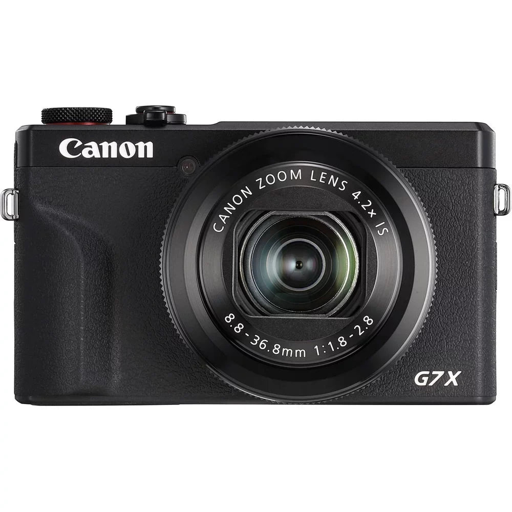 Digital - Kit + + Battery (Black) 32GB X Canon Flash G7 PowerShot III Mark Camera Extra
