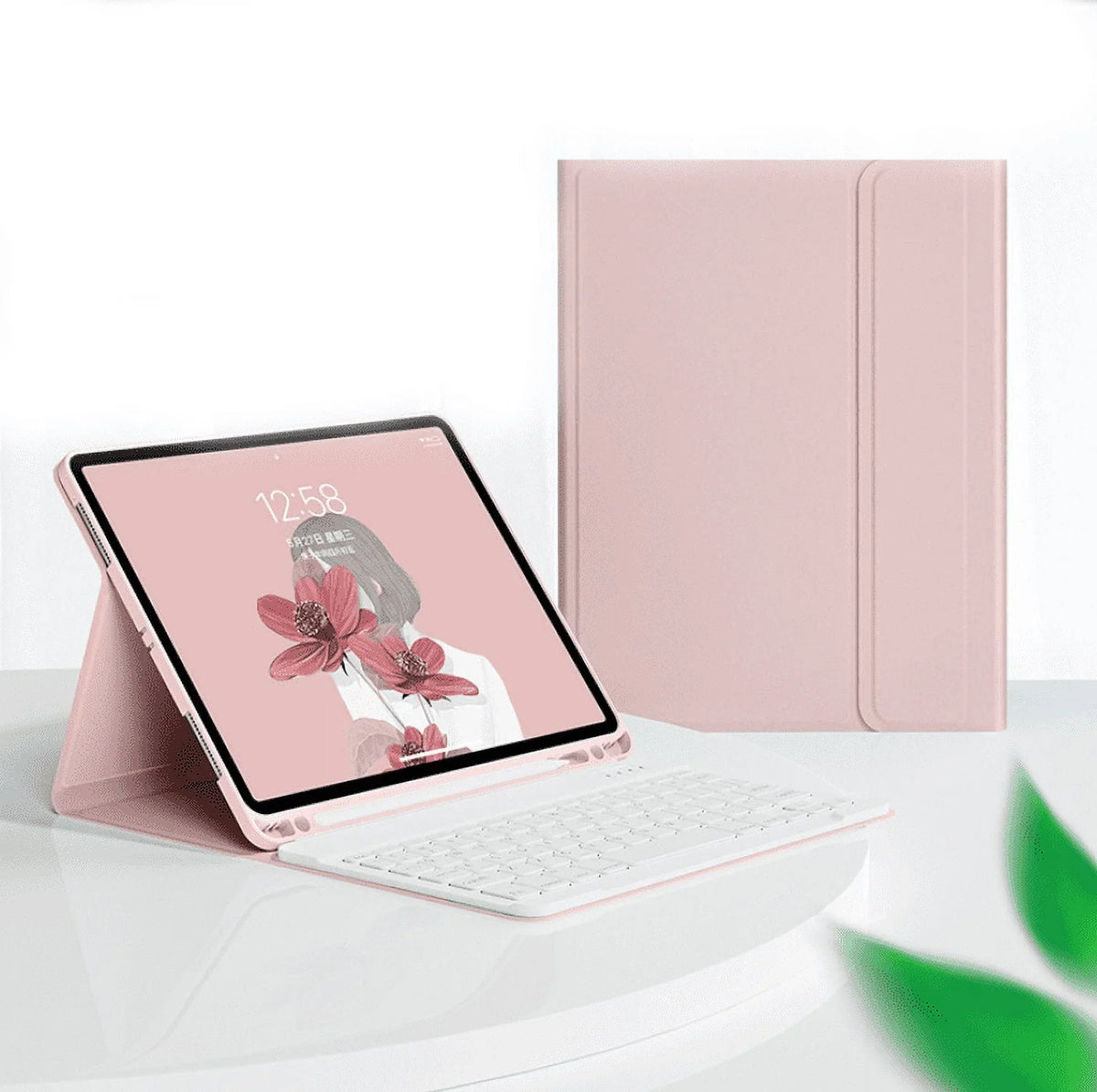 for Wireless Case Keyboard -pink Holder, Keyboard Generation Detachable iPad iPad Case with Generation, for Slim Inch Case 10th Pencil Protective 10.9 10th